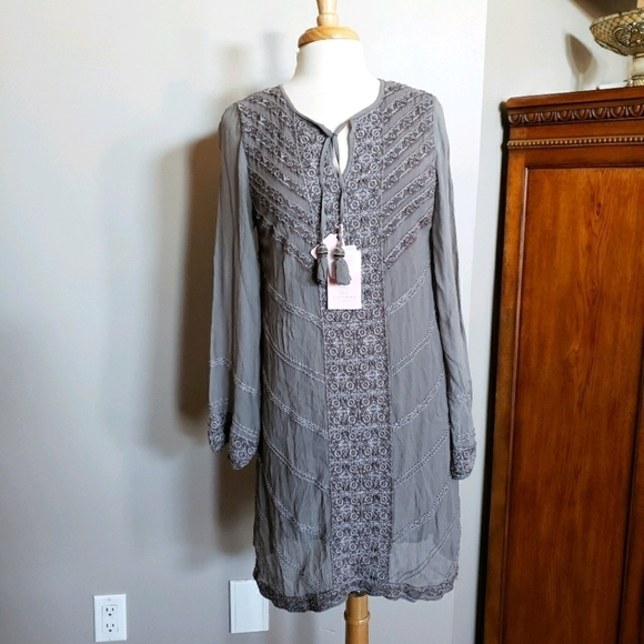 Calypso St. Barth Dresses & Skirts - Calypso St Barth NWT Kylea gunmetal beaded…